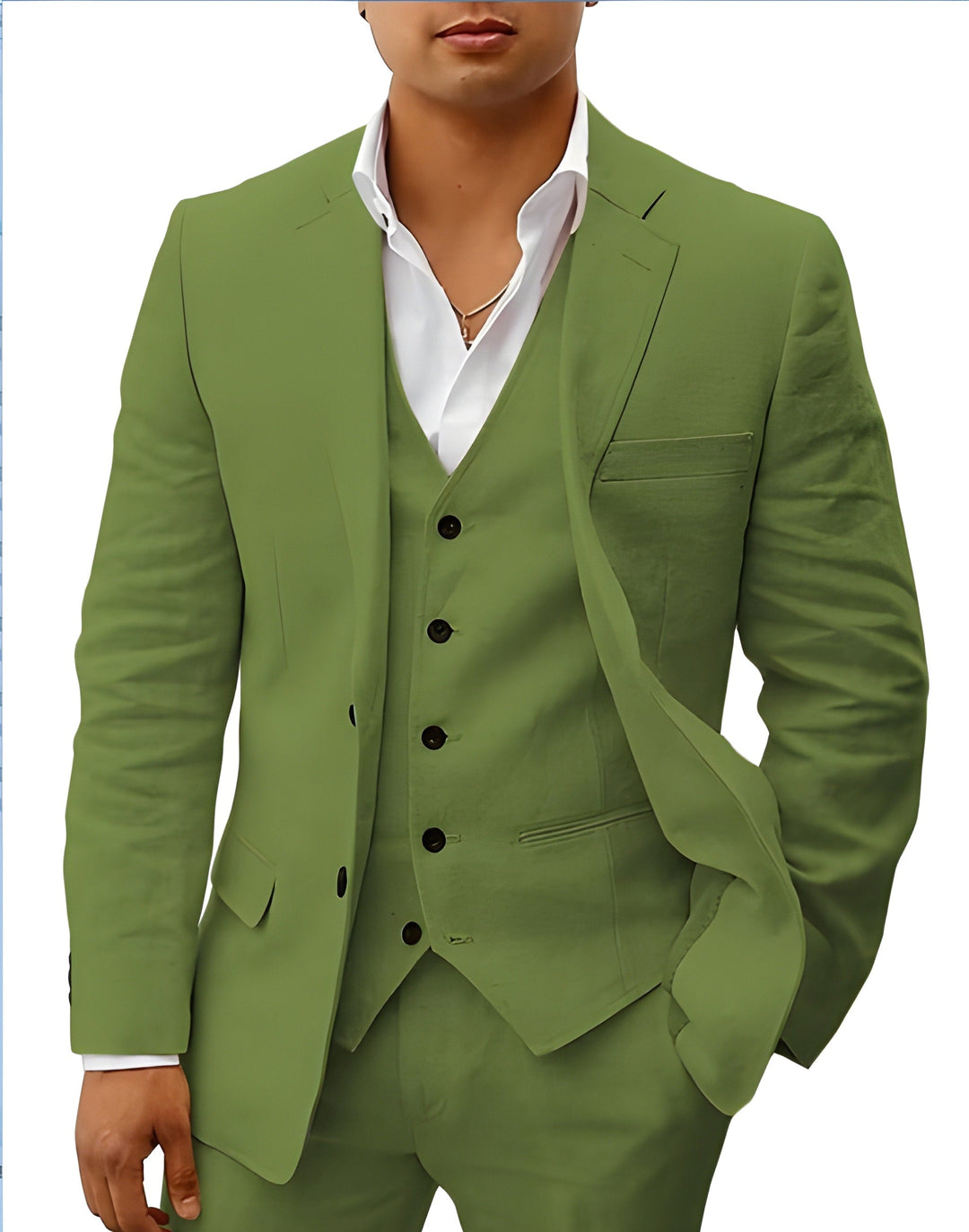 The Otis men's suit: A sophisticated three-piece ensemble for any occasion.