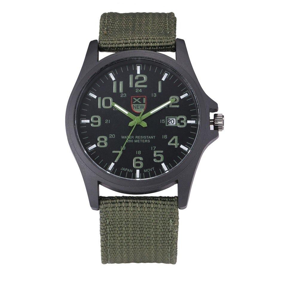 Men's outdoor watch with a durable stainless steel case and sporty silicone strap.