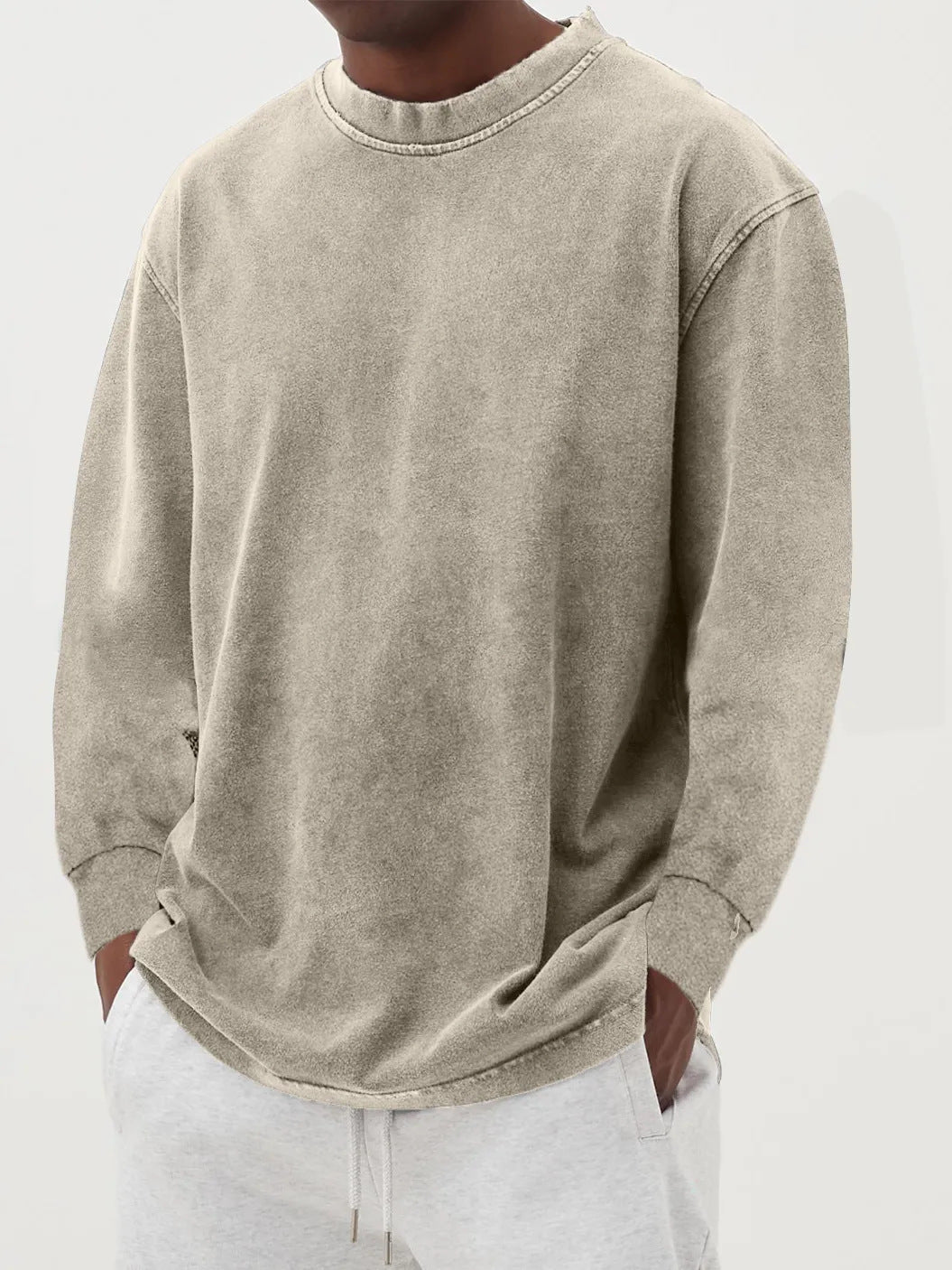 Simple yet stylish men's oversized sweater, a versatile casual top for everyday fashion.