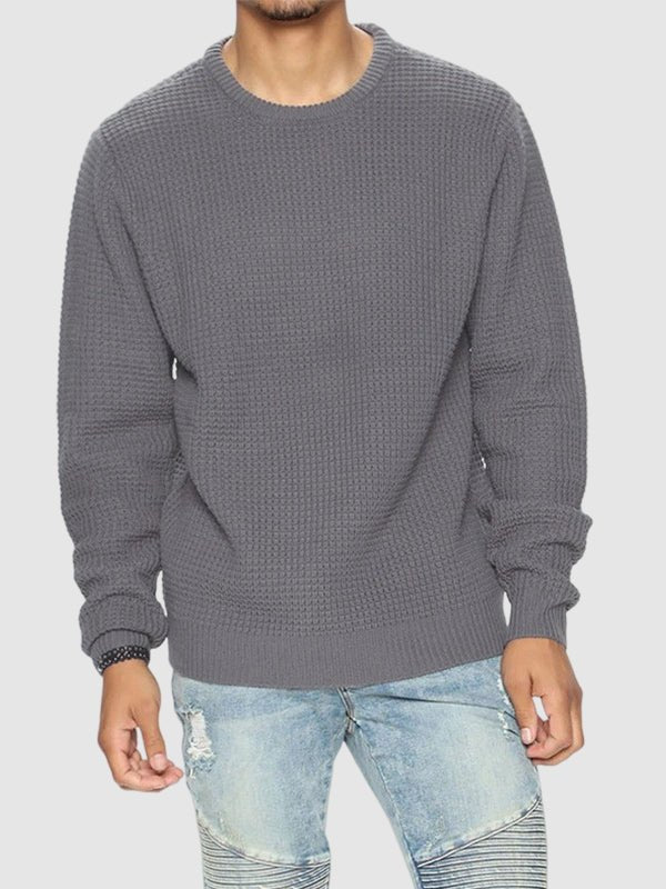 Simple, cozy men's oversized crew neck sweater. Relaxed fit, long sleeve, ultimate comfort.