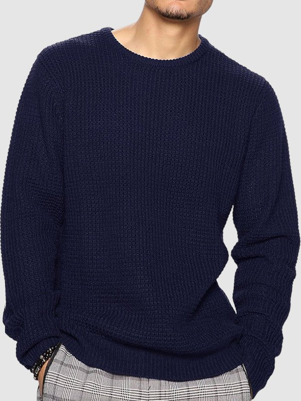 Ultra-comfortable men's oversized crew neck sweater. Relaxed fit design for cozy everyday wear.