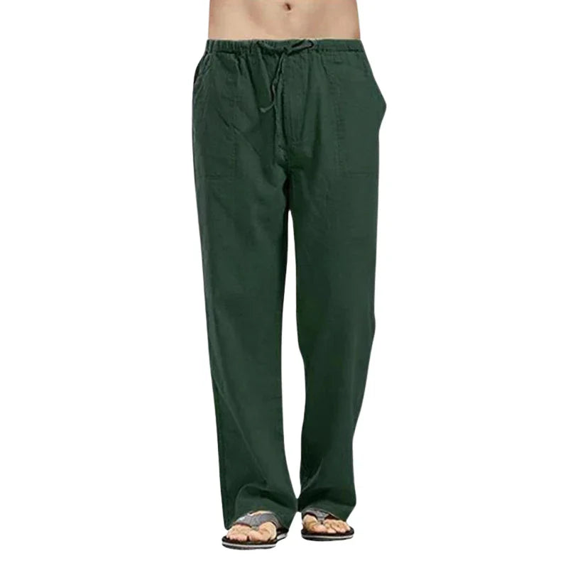 Oversized fit men's summer pants, highly breathable with a relaxed wide leg. Essential for comfort & style.