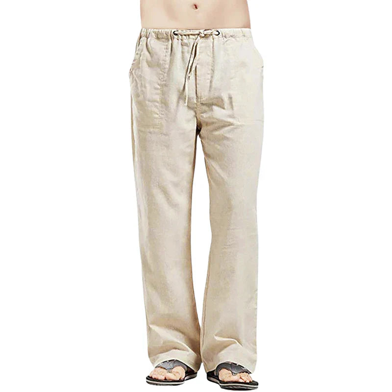 Men's breathable summer pants, ideal for warm weather activities. Oversized & wide-leg for maximum comfort.