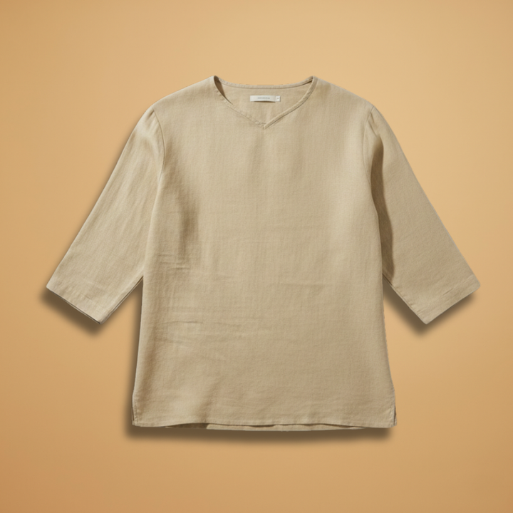 Men's oversized shirt, relaxed fit, button closure. Stylish casual menswear, long sleeve.