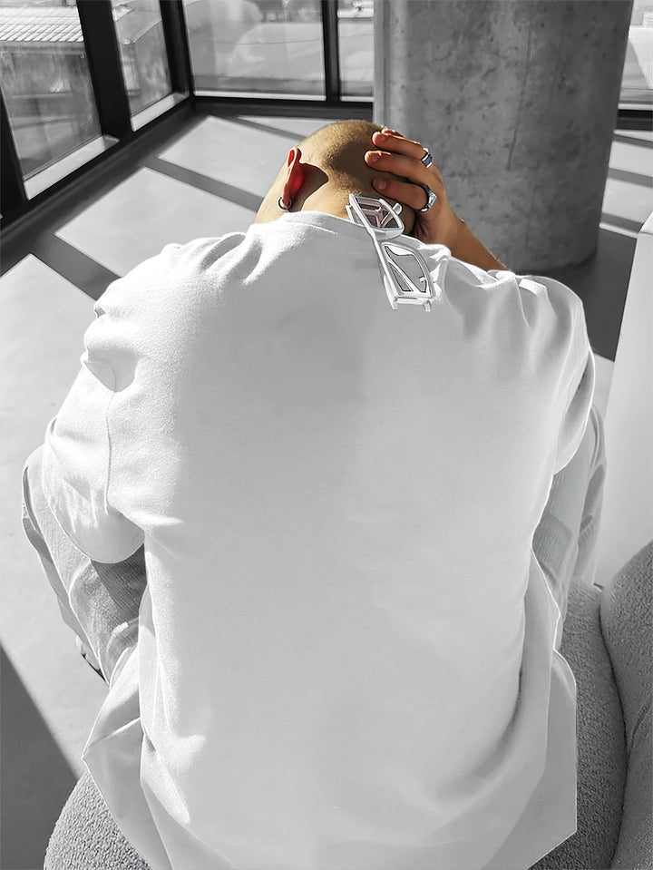 Oversized rose print t-shirt, a must-have for modern men's streetwear style.