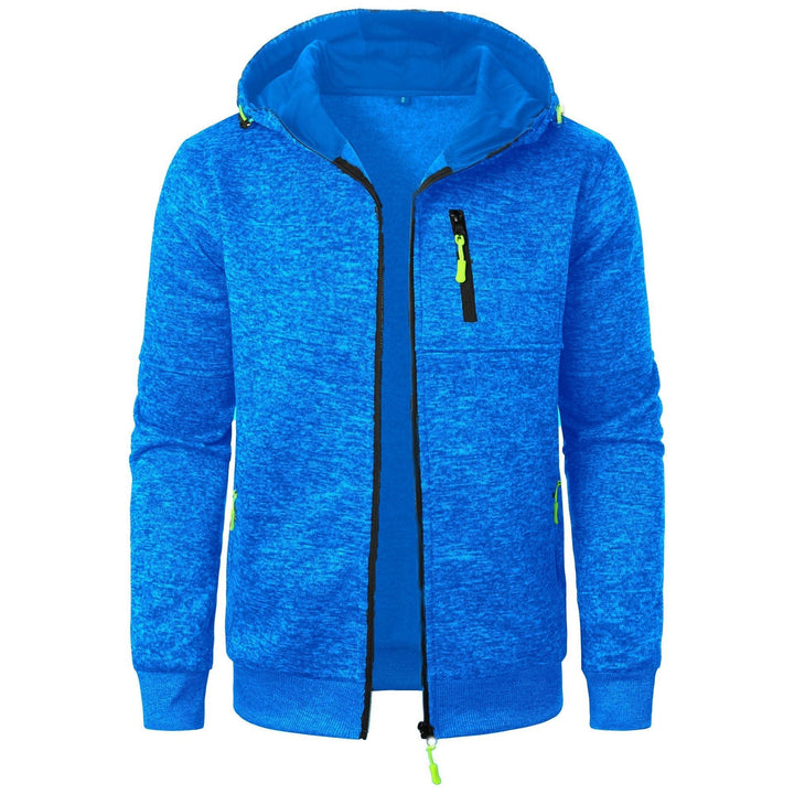 Men's comfortable patterned zip hoodie, a versatile piece for everyday fashion.