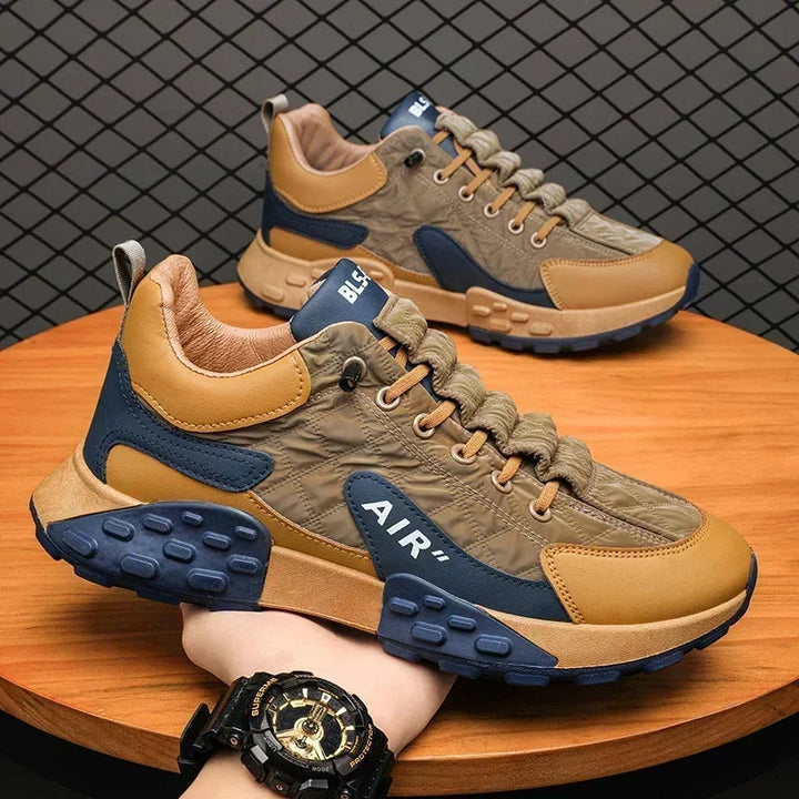 Chunky sole men's platform trainers, comfortable urban footwear for casual everyday street fashion.