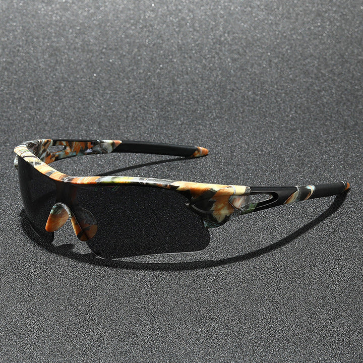 Men's active lifestyle sunglasses, polarized for outdoor sports, cycling, running, and UV protection.