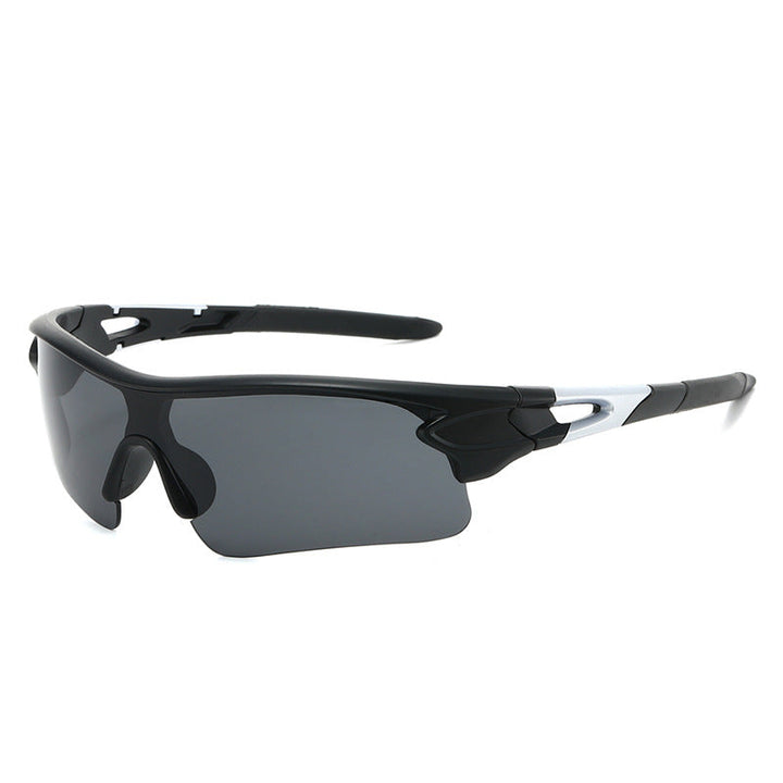Athletic men's sunglasses, ideal for cycling, running & fishing, with UV protection.