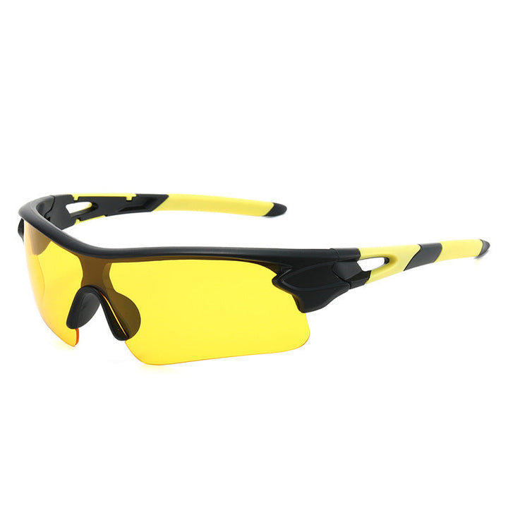 Polarized men's sport sunglasses, reducing glare for outdoor activities like cycling & fishing.