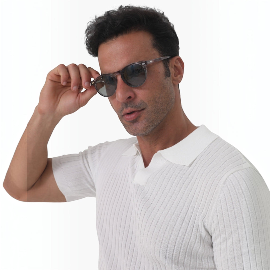Fashionable men's polarized sunglasses, a versatile accessory with UV protection for any occasion.