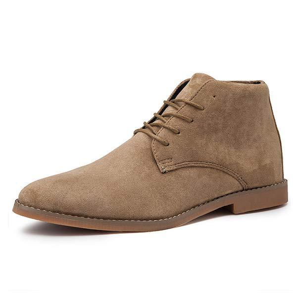 Men's practical ankle boots with cushioned support for comfortable everyday walking.