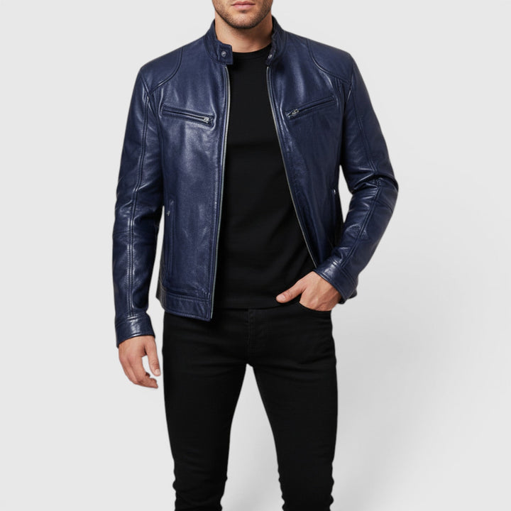 Men's premium classic fit zip front jacket, perfect for everyday casual style.