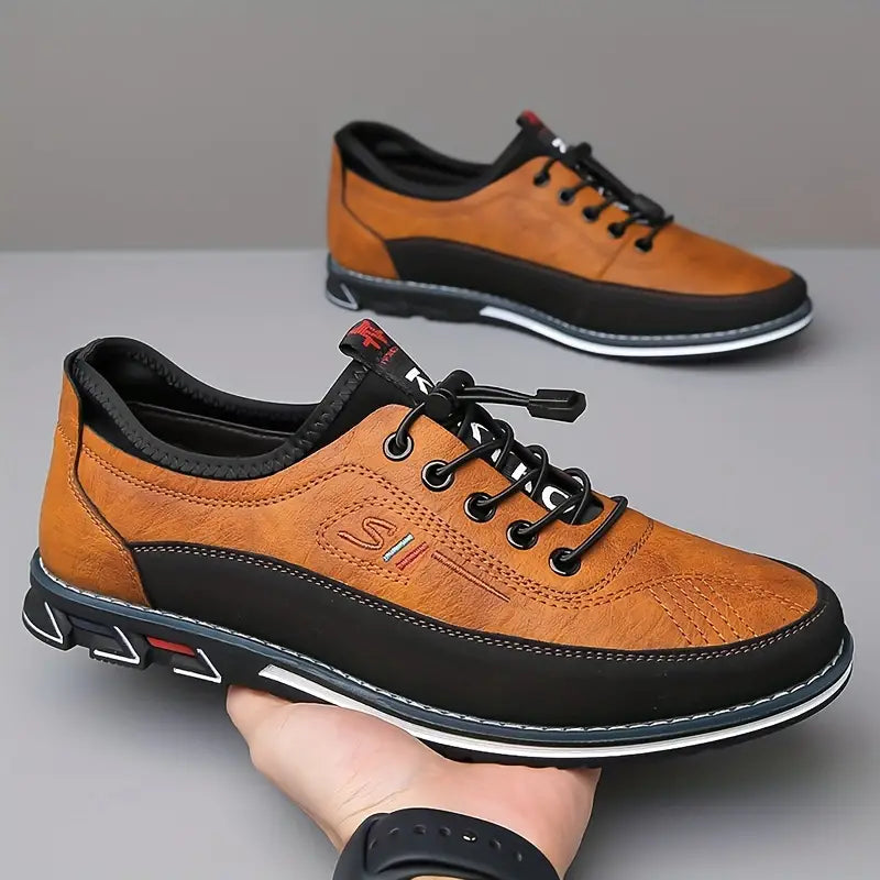 Men's everyday comfort shoes, all-day support & style. Versatile lace-up footwear for casual, dress, office.