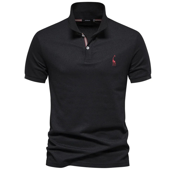 Regular fit men's premium cotton polo shirt, perfect for casual summer wear and comfort.