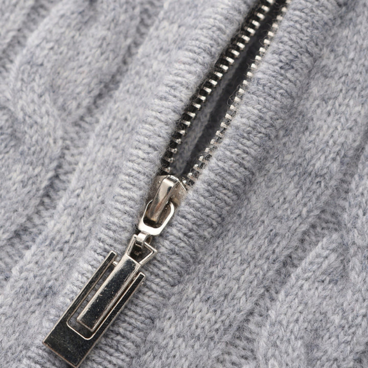 Super comfortable men's half-zip pullover sweater, perfect for everyday autumn and winter wear.