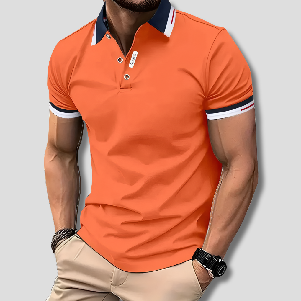 Men's premium short-sleeve polo shirt. Effortless style, versatile casual wear for everyday fashion.