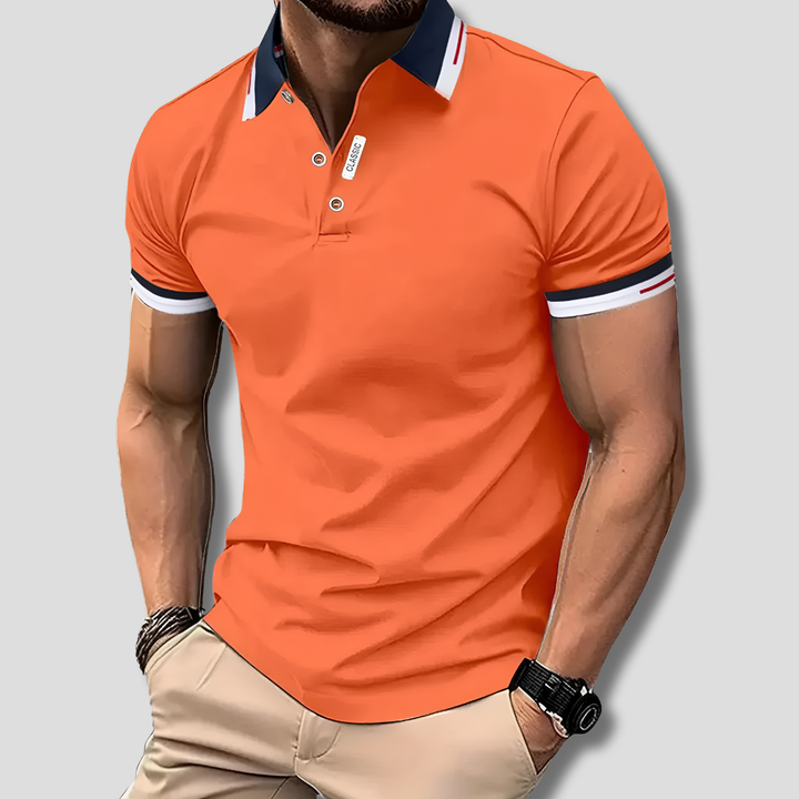 Men's premium short-sleeve polo shirt. Effortless style, versatile casual wear for everyday fashion.