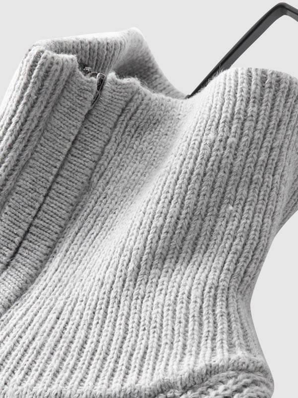 Warm men's pullover sweater, quarter zip, knit design, ideal for cool weather casual.