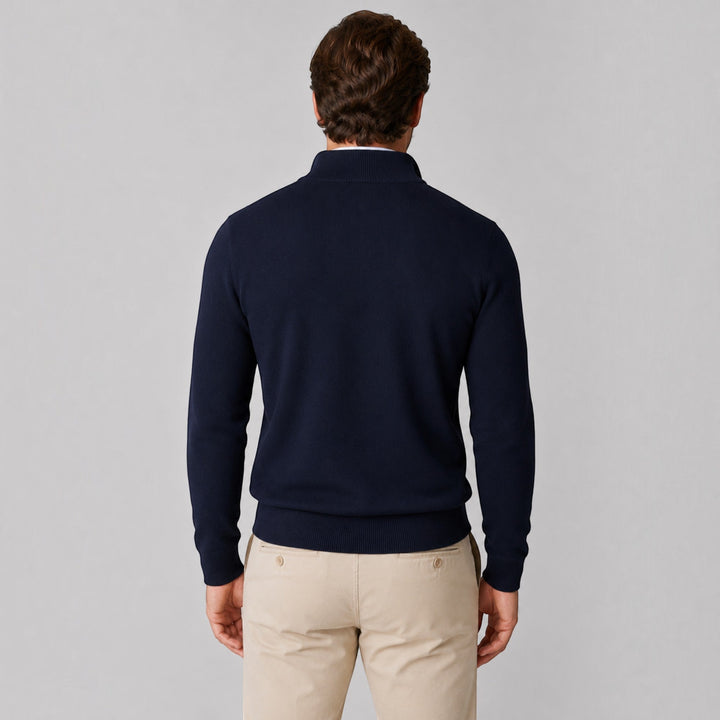 Men's classic long sleeve quarter zip. Perfect for layering and year-round comfort.