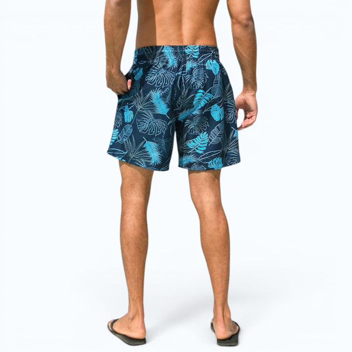 Breathable men's quick-dry compression swimwear, ideal athletic shorts for hot summer days.