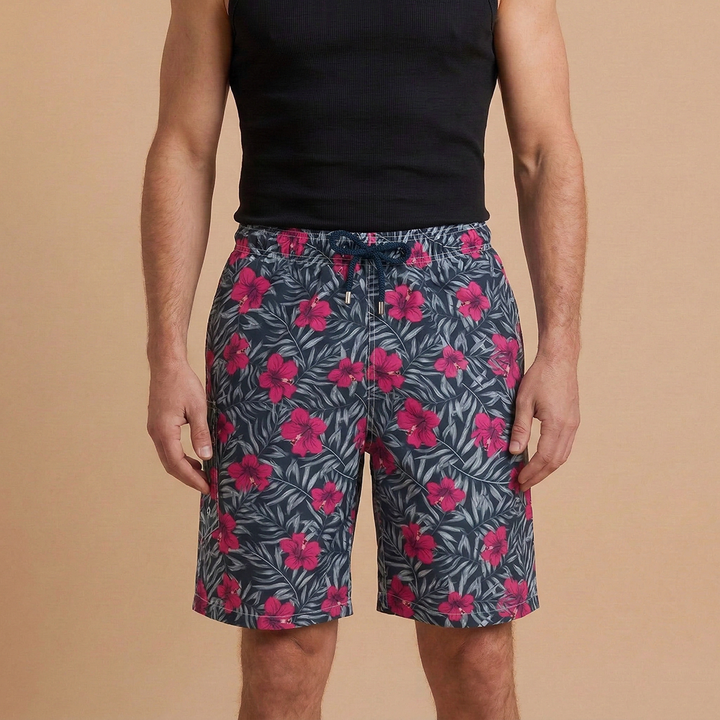Comfortable men's quick-dry swim shorts, stretch waist for all your summer active adventures.