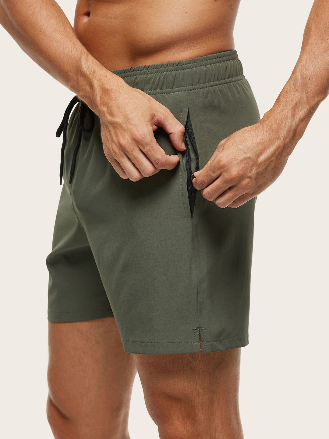 Sporty men's quick-dry stretch swim shorts. Perfect for active beach and pool adventures.