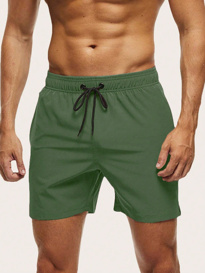 Comfortable men's stretch swim shorts. Quick-dry & lightweight, perfect for beach & pool.