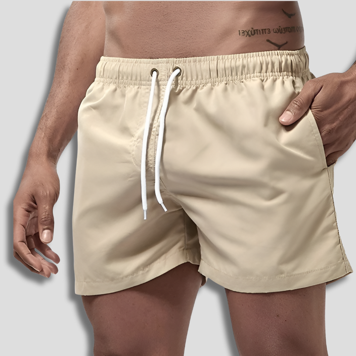 Everyday comfortable men's quick-dry swim shorts for summer beach and pool fun.