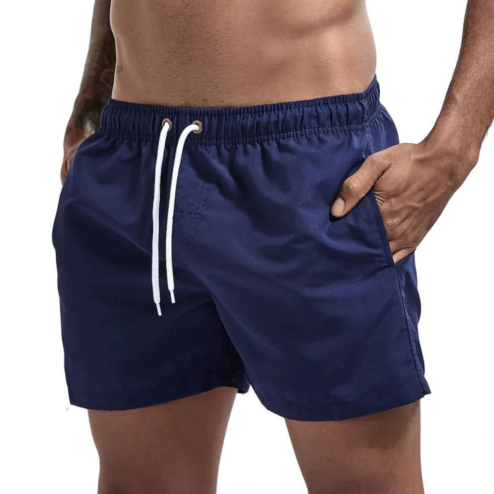 Summer men's quick-dry beach shorts, comfortable for pool and activewear.