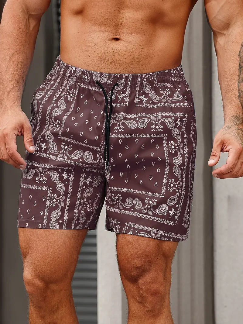 Comfortable and fast-drying men's beachwear shorts.