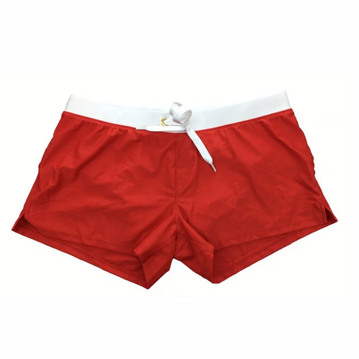Men's quick-dry swim shorts with adjustable waist. Perfect for beach days & summer swimwear.