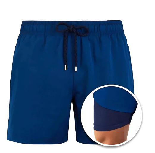 Men's quick-dry swim shorts for ultimate beach and pool comfort. Essential summer fashion and vacation wear.