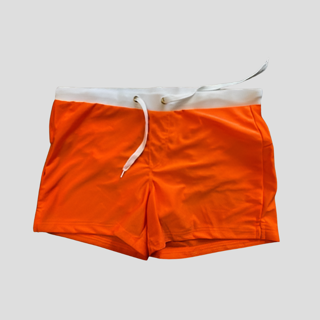Men's athletic shorts with a secure pocket, great for swimming and sports