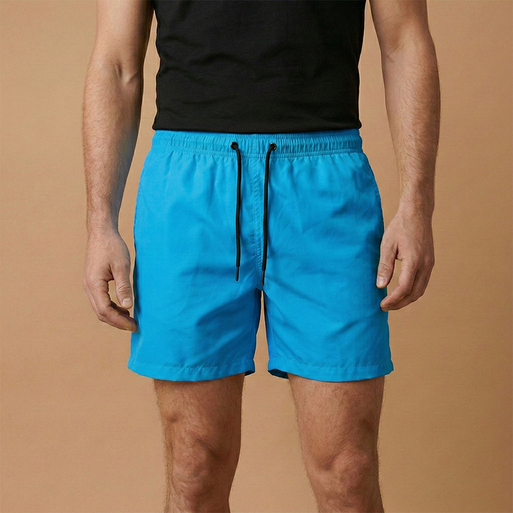 Stylish men's active shorts with a quickdry finish and adjustable drawstring for optimal fit.