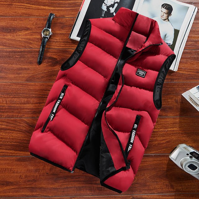 Men's casual outerwear: a warm and lightweight quilted bodywarmer