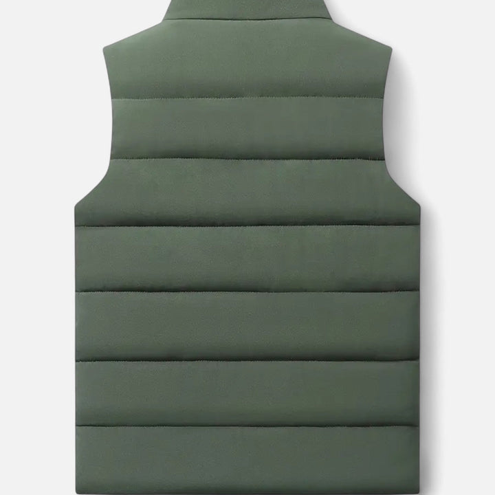 Fashionable black men's sleeveless vest, versatile for any outfit