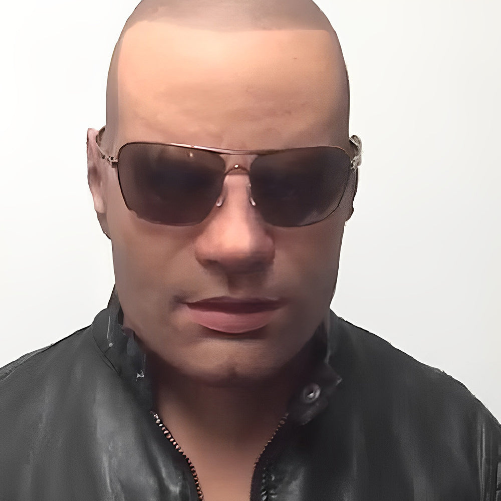 Men's full head mask: terrifyingly realistic old man design