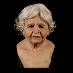 Grandmother with white hair