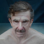 Old man with black hair