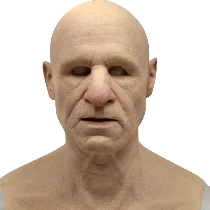Creepy old man latex mask for costume parties