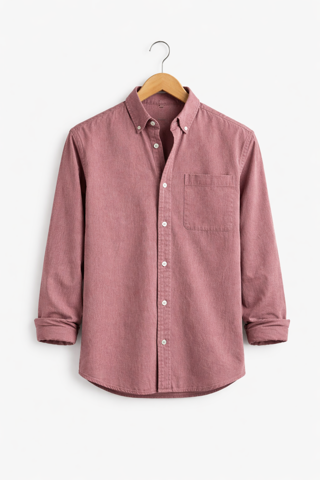 Breathable men's relaxed fit button-front long sleeve shirt, perfect for transitional seasons.