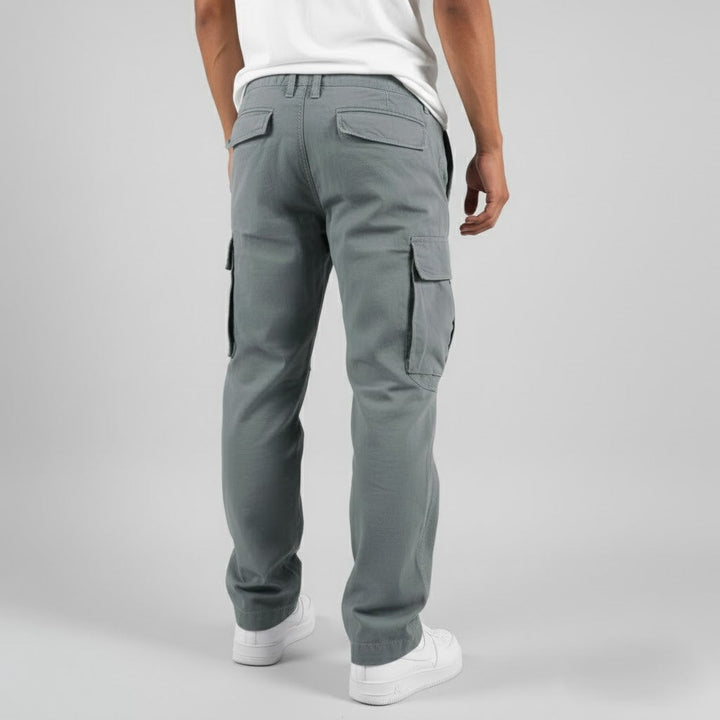 Versatile men's multi-pocket cargo pants, blending urban style with everyday comfort.