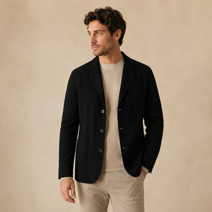 Comfortable men's relaxed fit casual blazer, perfect for smart casual and everyday fashion.