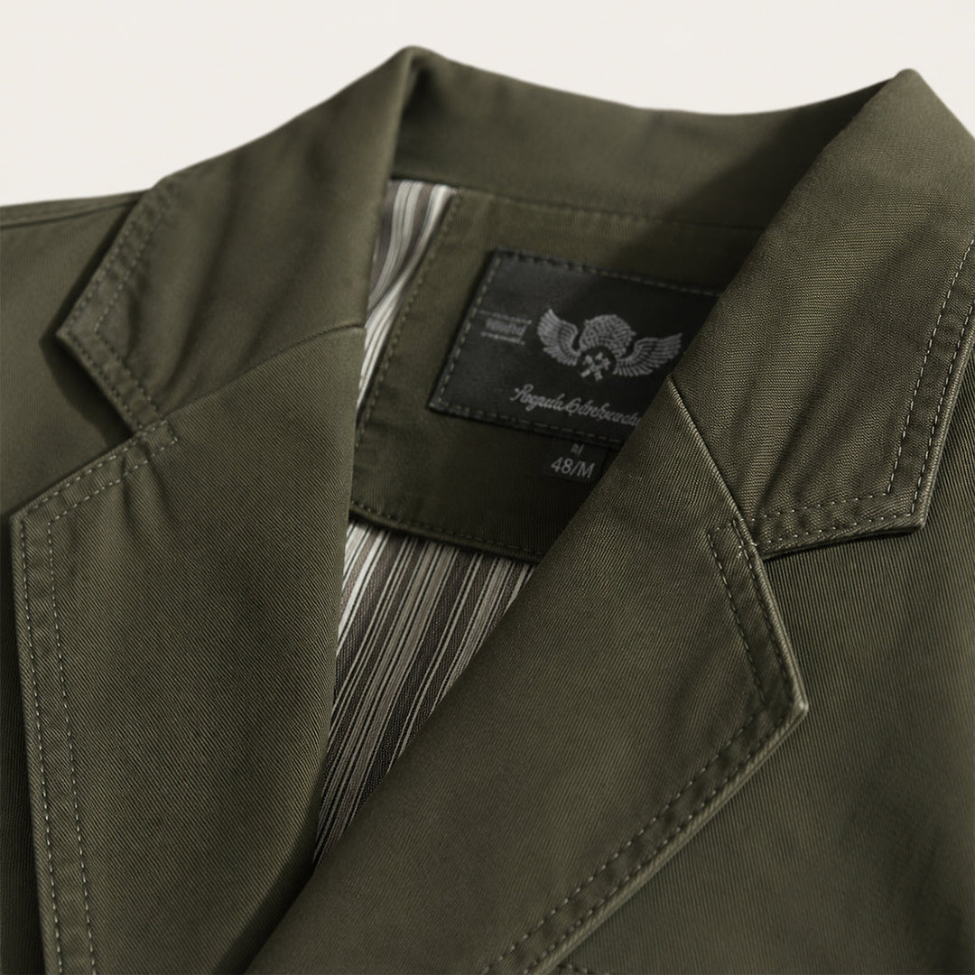 Modern men's relaxed fit casual blazer for a sharp yet relaxed smart casual men's fashion look.