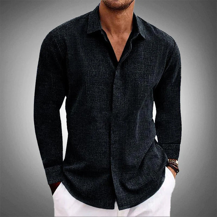 Stylish long sleeve mens shirt for versatile summer wear