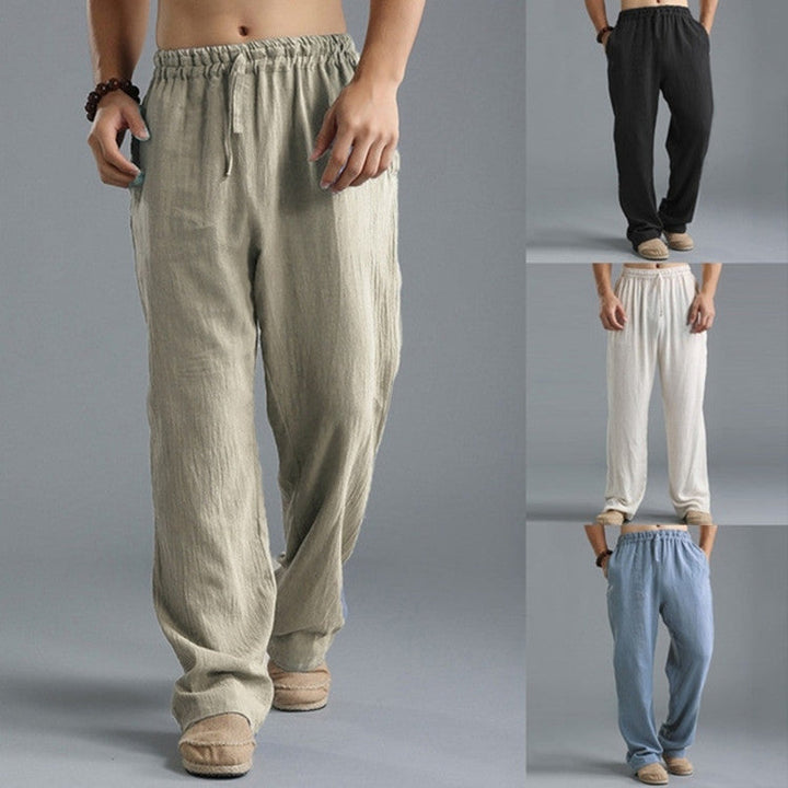 Multi-color men's relaxed fit trousers, ultimate casual comfort pants for everyday.