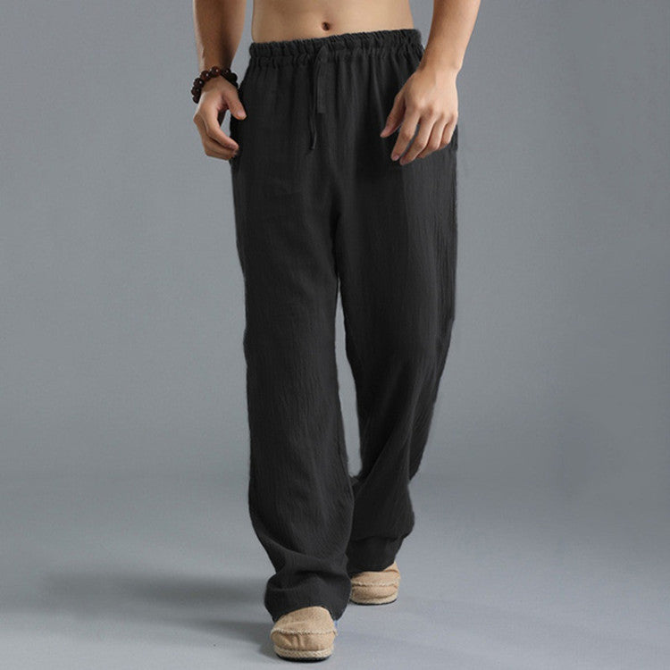 Versatile men's relaxed fit casual trousers, comfortable for everyday outfits.