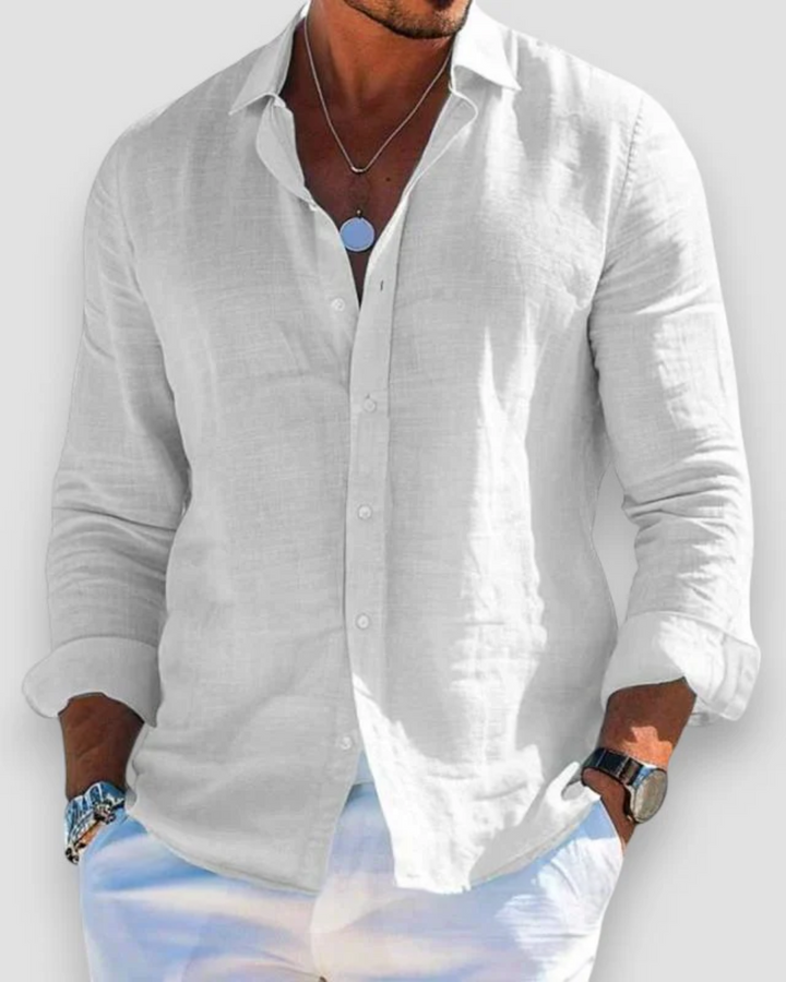 Versatile men's summer wear shirt, relaxed fit, short sleeve. Perfect casual everyday style for warm weather.