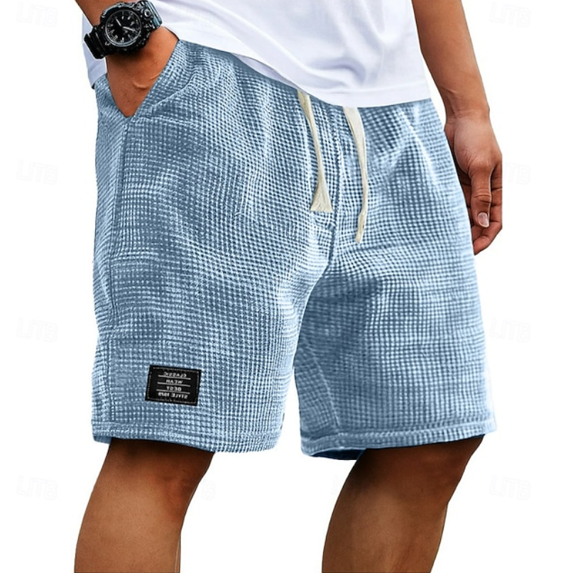 Stay cool in men's relaxed fit summer shorts, breathable & comfortable for casual everyday wear.